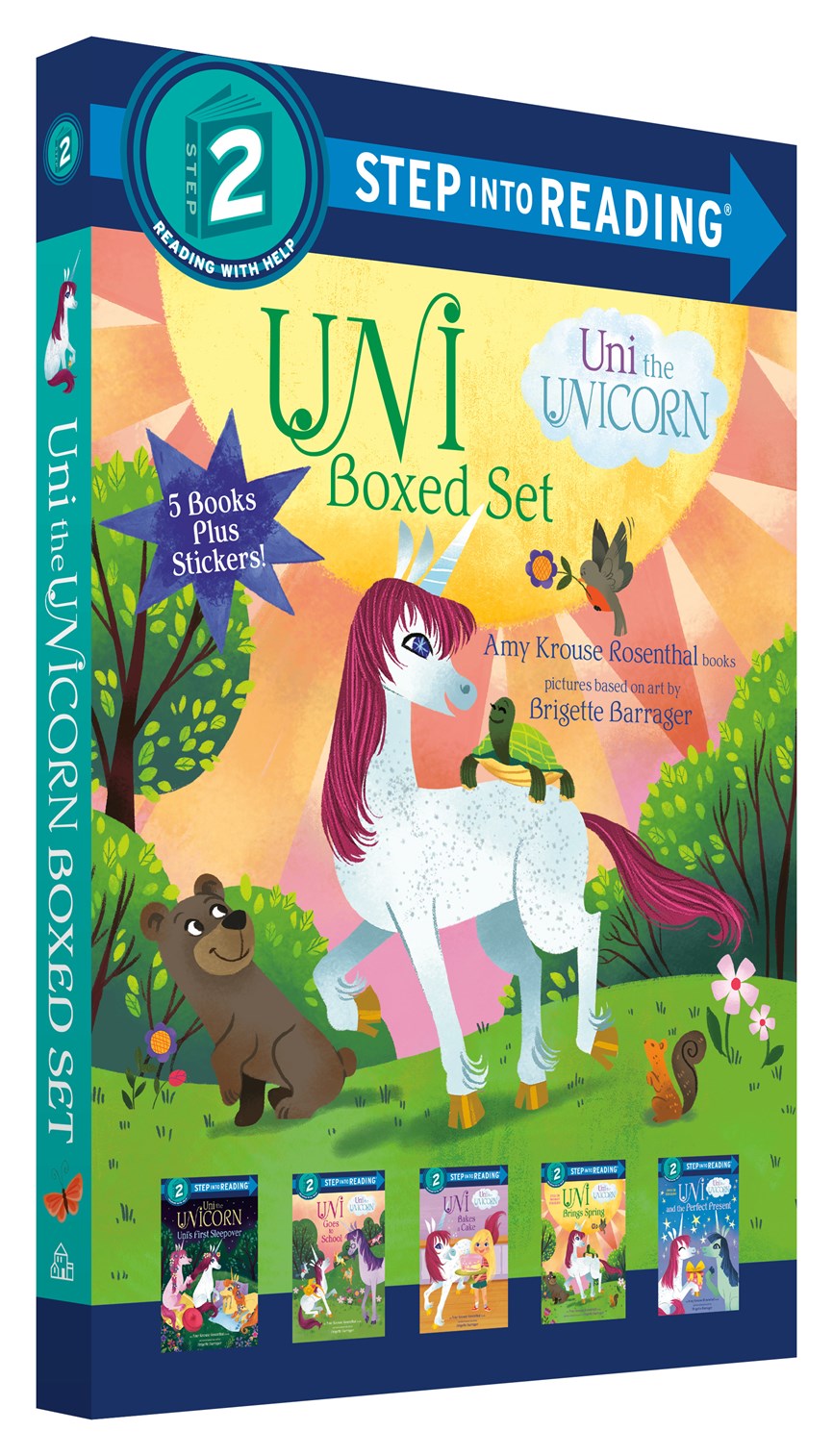 Uni the Unicorn Step into Reading Boxed Set: Uni Brings Spring; Uni's First Sleepover; Uni Goes to S